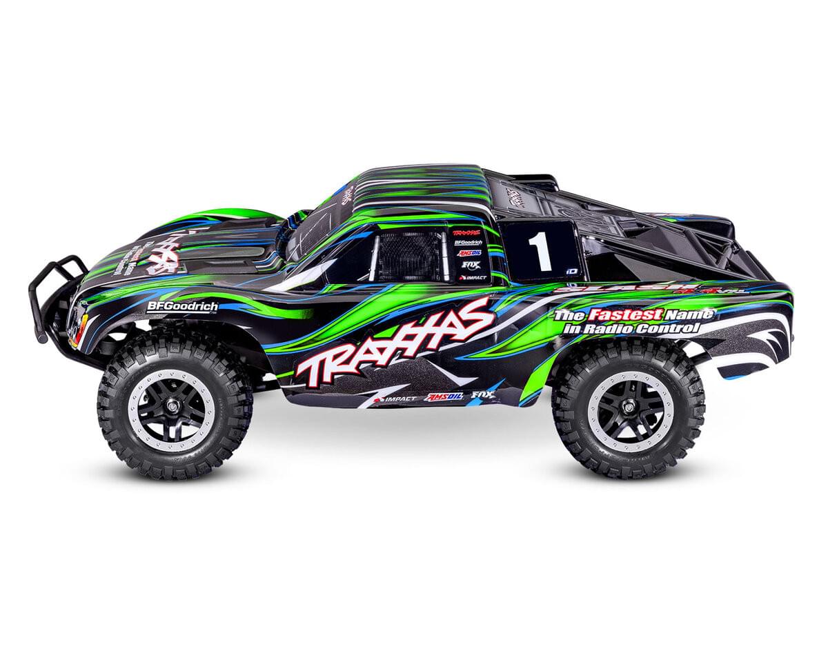 Traxxas Slash 4X4 VXL brushless HD 68386-4 vert - Breizh Modélisme.