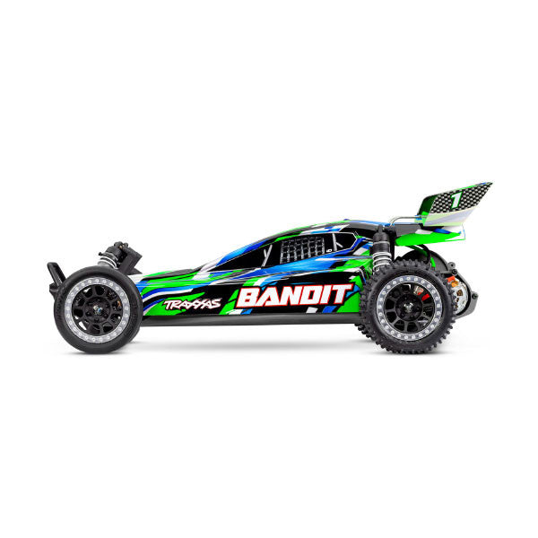 Traxxas Bandit 4x2 charbon - 24254-8 vert - Breizh Modélisme.