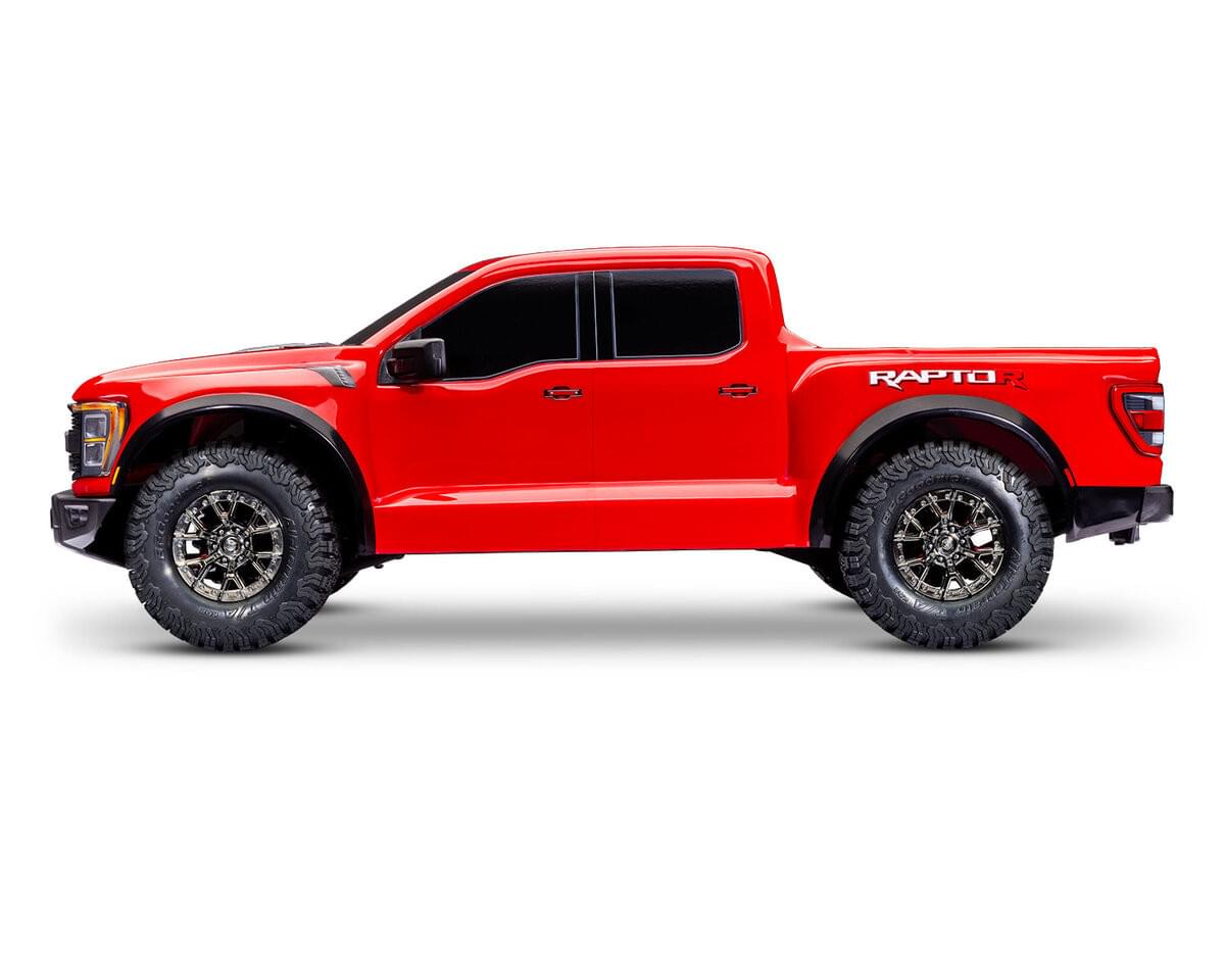 Traxxas Ford F-150 Raptor R 4x4 VXL TSM ID RTR 101076-4 rouge - Breizh Modélisme.