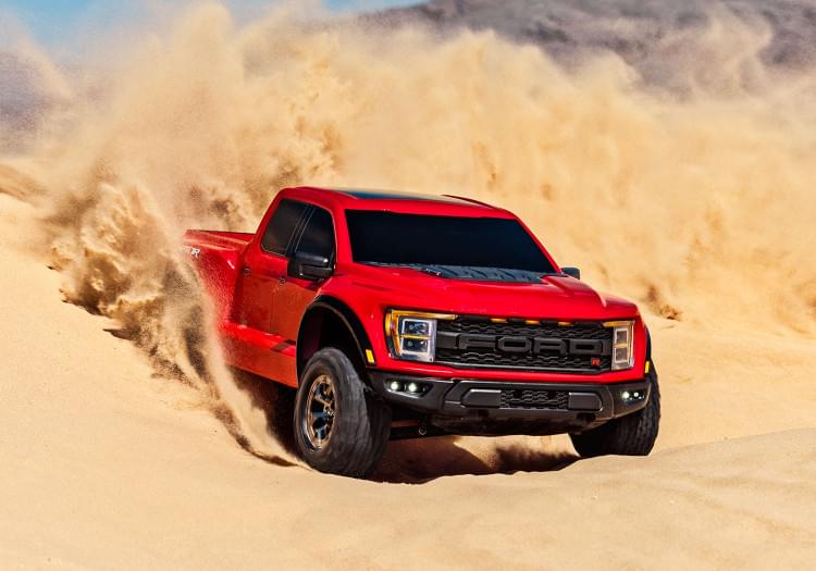 Traxxas Ford F-150 Raptor R 4x4 VXL TSM ID RTR 101076-4 rouge - Breizh Modélisme.