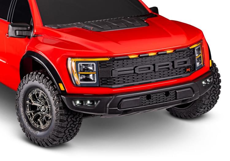 Traxxas Ford F-150 Raptor R 4x4 VXL TSM ID RTR 101076-4 rouge - Breizh Modélisme.