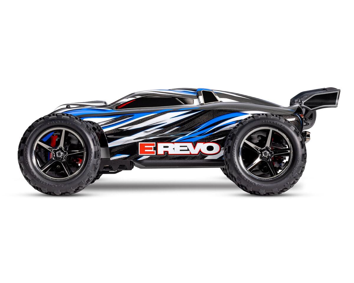 Traxxas Mini E Revo 4WD RTR 1/16 bleu 71054-8 - Breizh Modélisme.