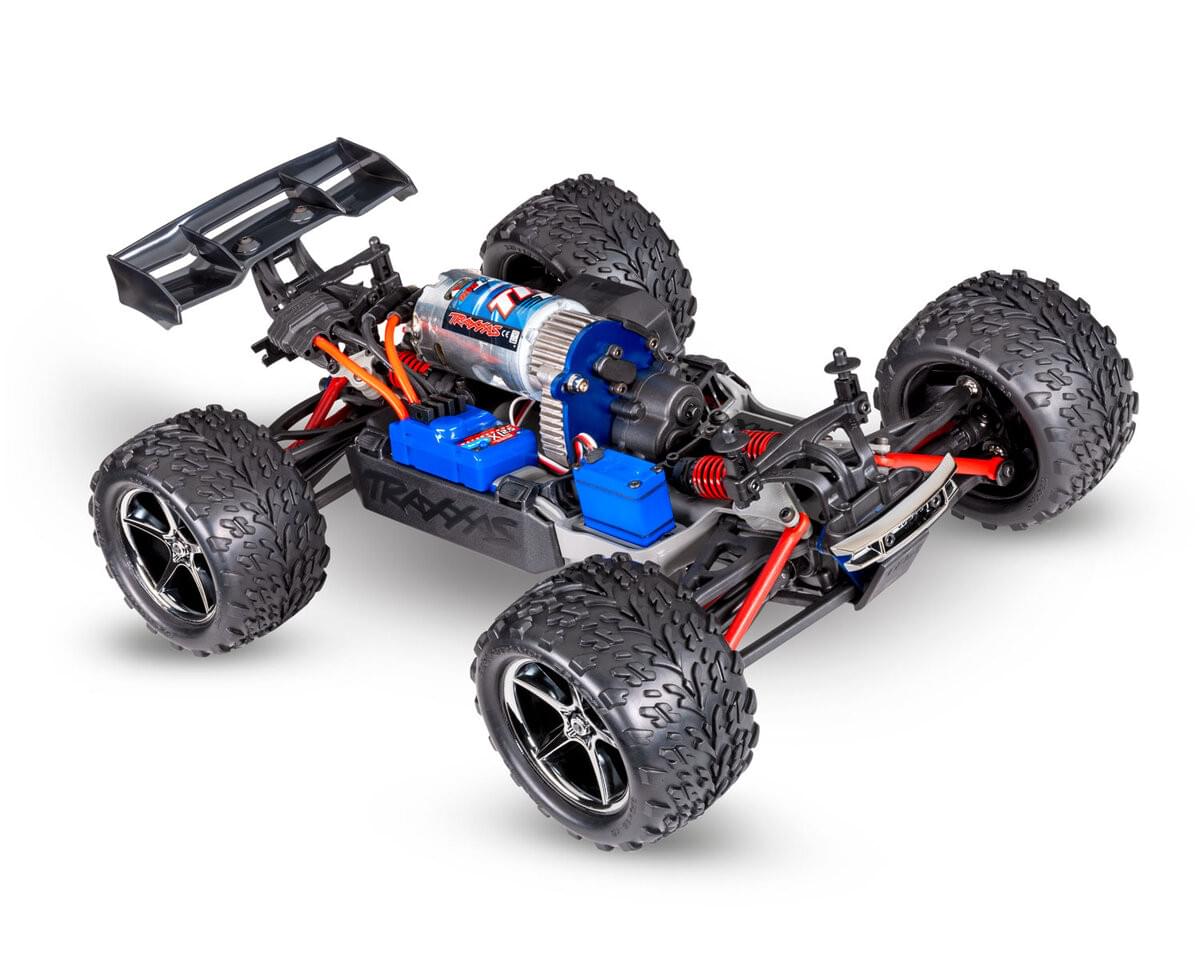 Traxxas Mini E Revo 4WD RTR 1/16 rouge 71054-8 - Breizh Modélisme.