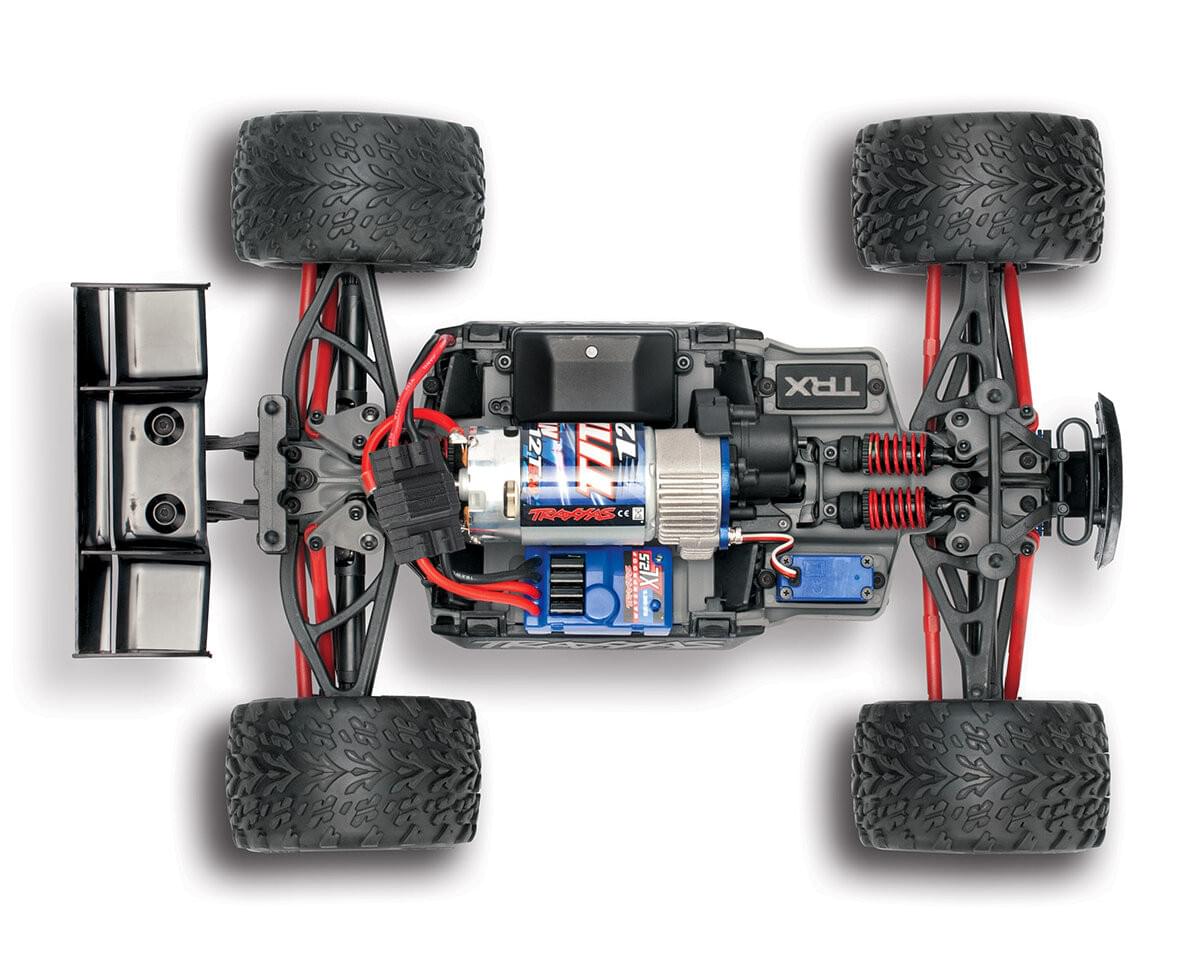 Traxxas Mini E Revo 4WD RTR 1/16 rouge 71054-8 - Breizh Modélisme.