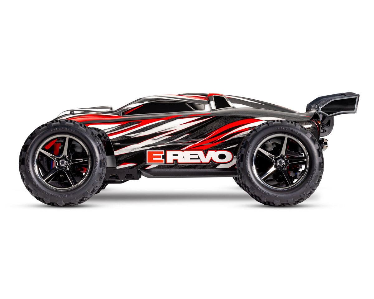 Traxxas Mini E Revo 4WD RTR 1/16 rouge 71054-8 - Breizh Modélisme.