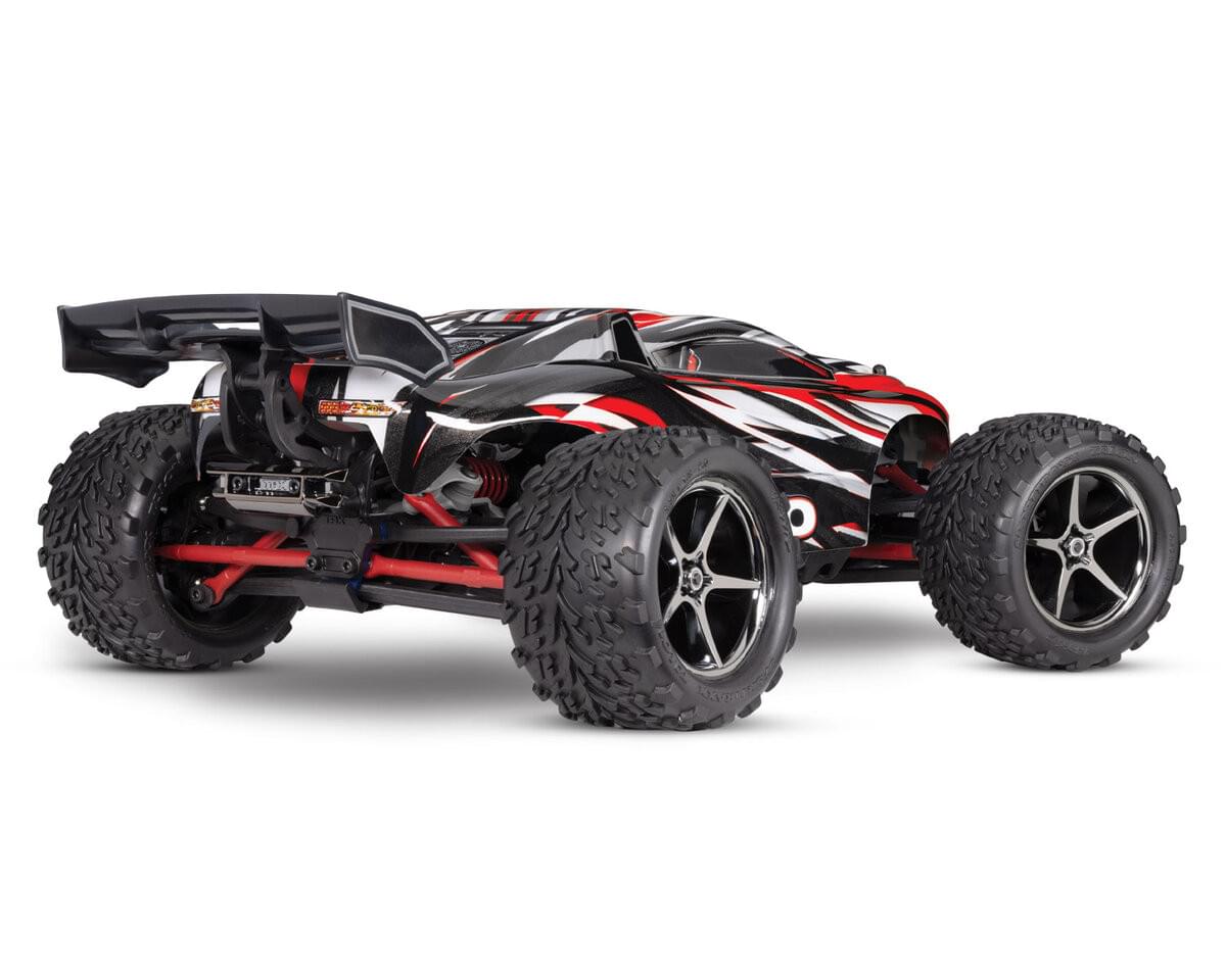 Traxxas Mini E Revo 4WD RTR 1/16 rouge 71054-8 - Breizh Modélisme.