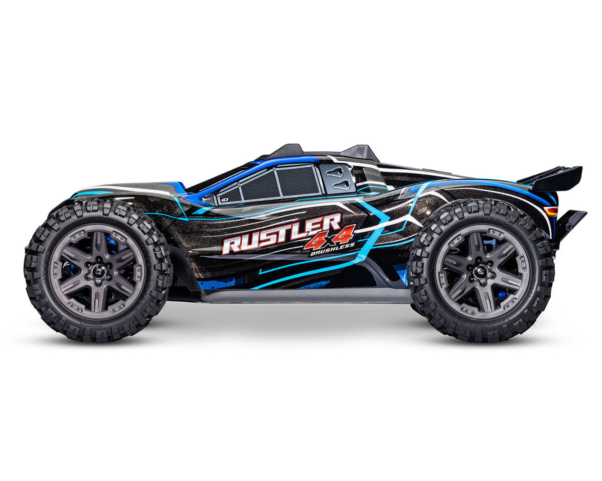 Traxxas Rustler 4x4 BL-2s RTR 67164-4 bleu - Breizh Modélisme.