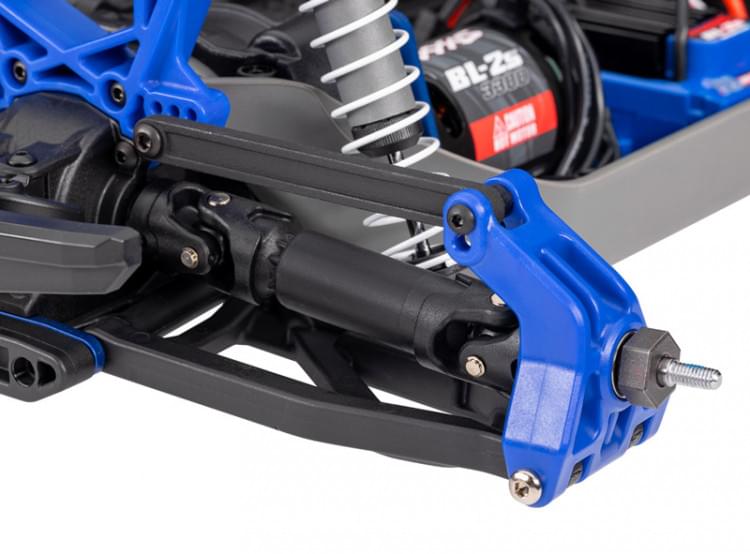 Traxxas Rustler 4x4 BL-2s RTR 67164-4 bleu - Breizh Modélisme.