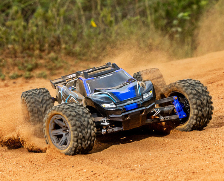 Traxxas Rustler 4x4 BL-2s RTR 67164-4 bleu - Breizh Modélisme.