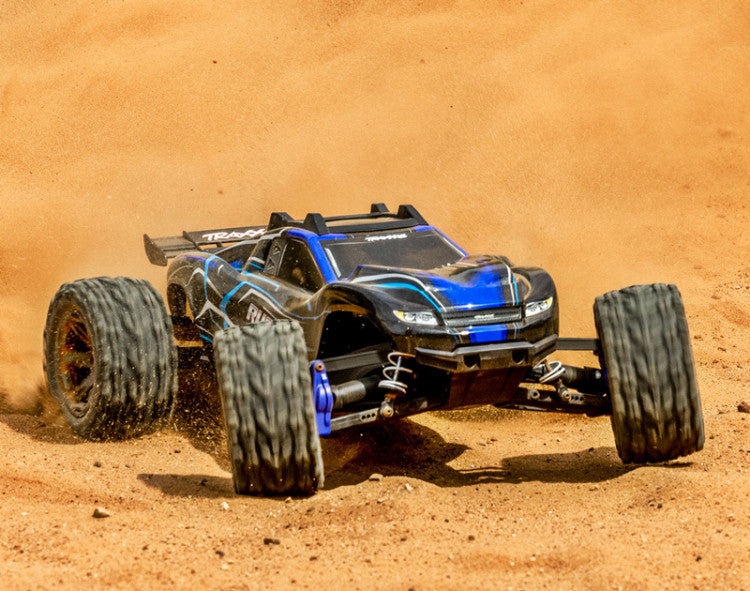 Traxxas Rustler 4x4 BL-2s RTR 67164-4 bleu - Breizh Modélisme.