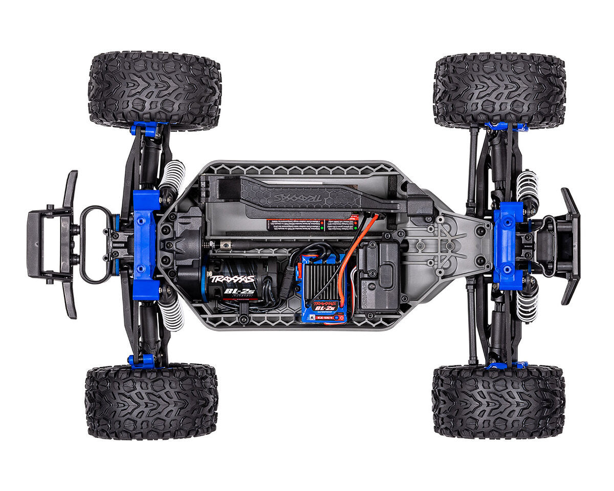 Traxxas Rustler 4x4 BL-2s RTR 67164-4 rouge - Breizh Modélisme.