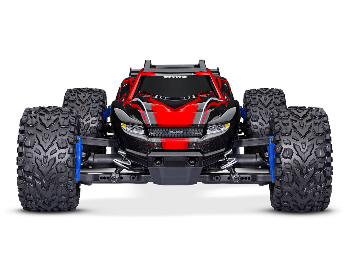 Traxxas Rustler 4x4 BL-2s RTR 67164-4 rouge - Breizh Modélisme.