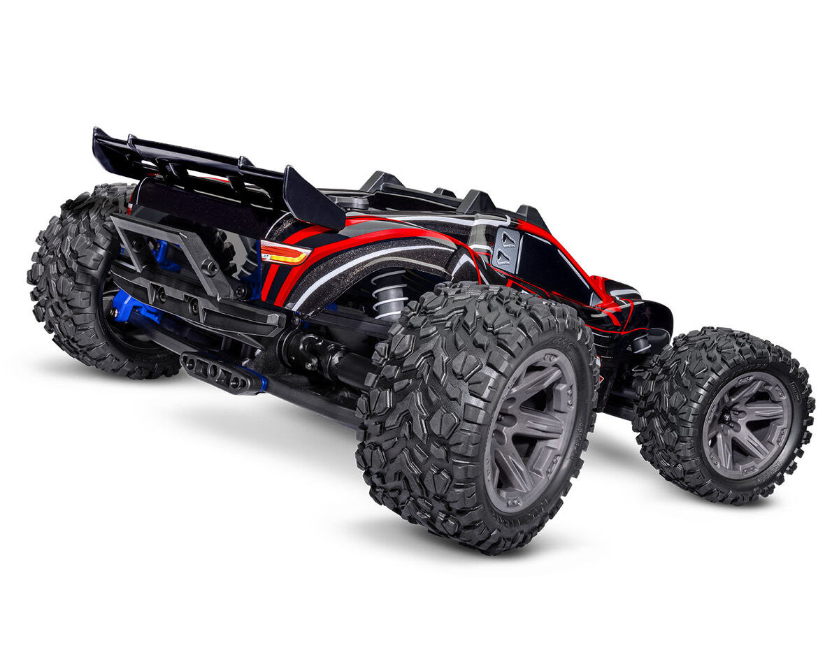 Traxxas Rustler 4x4 BL-2s RTR 67164-4 rouge - Breizh Modélisme.