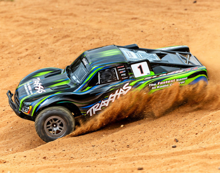Traxxas Slash 4x4 BL-2s RTR 68154-4 vert - Breizh Modélisme.
