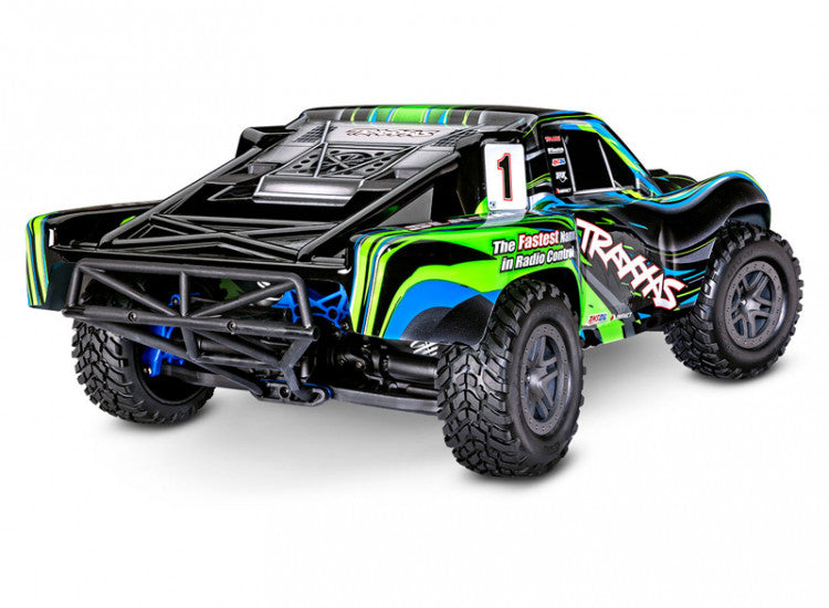 Traxxas Slash 4x4 BL-2s RTR 68154-4 vert - Breizh Modélisme.
