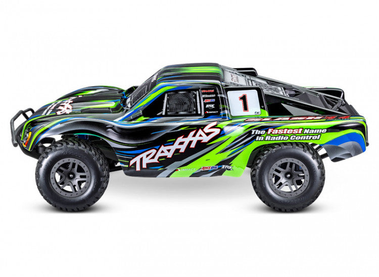 Traxxas Slash 4x4 BL-2s RTR 68154-4 vert - Breizh Modélisme.