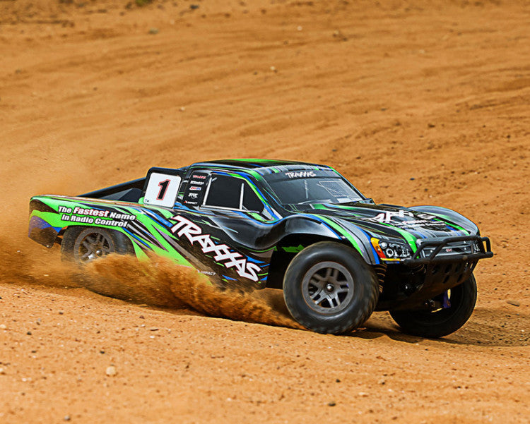 Traxxas Slash 4x4 BL-2s RTR 68154-4 vert - Breizh Modélisme.