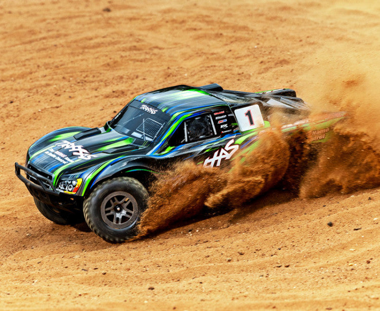 Traxxas Slash 4x4 BL-2s RTR 68154-4 vert - Breizh Modélisme.