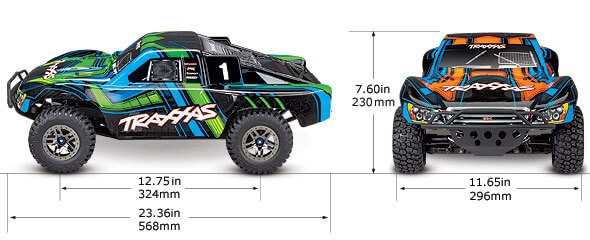 Traxxas Slash 4x4 LCG Ultimate Orange VXL TQi TSM RTR 68277-4 Clipless - Breizh Modélisme.