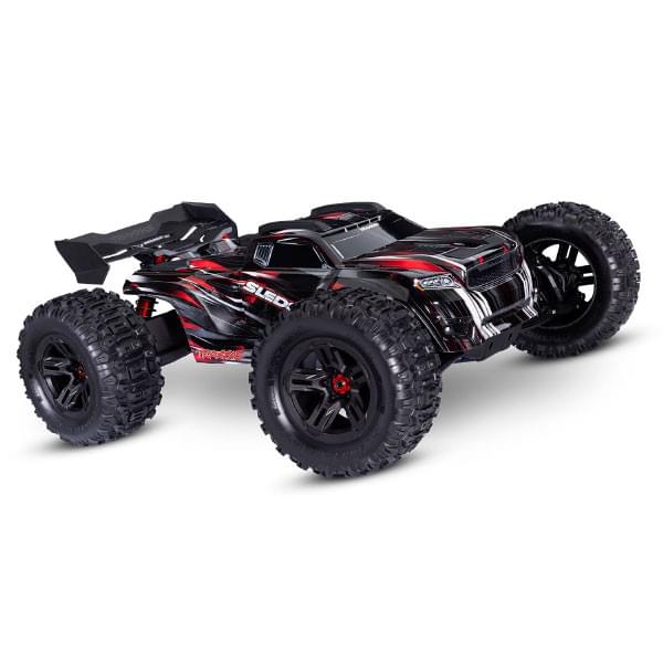 Traxxas Sledge 1/8 Brushless belted rouge VXL 6S TQi ID RTR - 95096-4 - Breizh Modélisme.