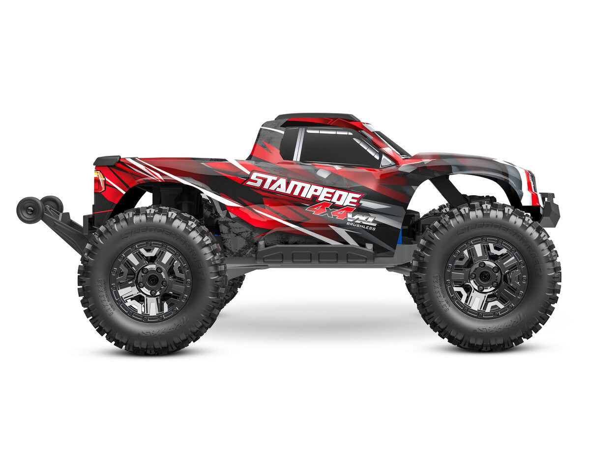 Traxxas Stampede 4x4 VXL HD 3s 1/10 RTR TQi TSM 90376-4 rouge - Breizh Modélisme.