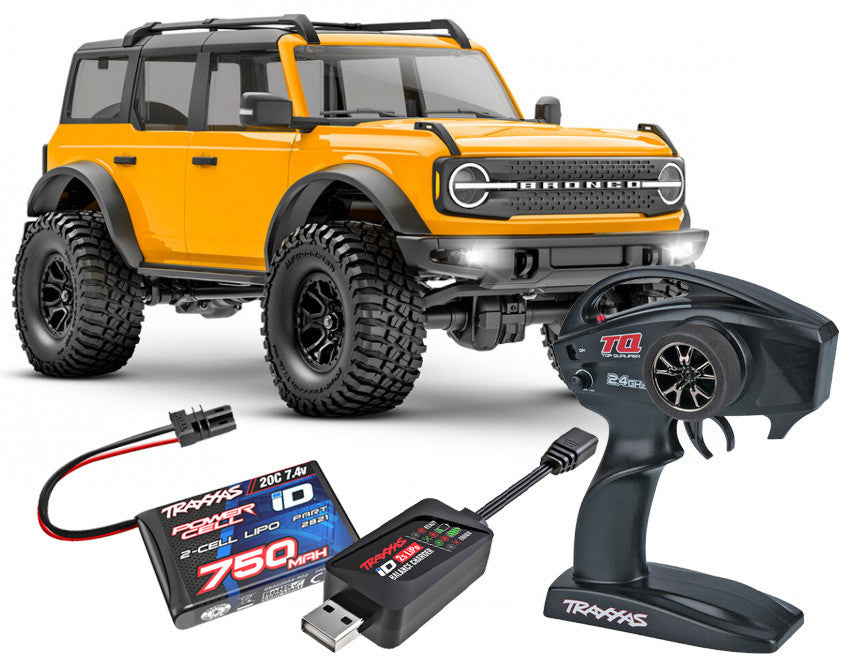 Traxxas TRX-4M 1/18 Ford Bronco Crawler Orange RTR - 97074-1 - Breizh Modélisme.