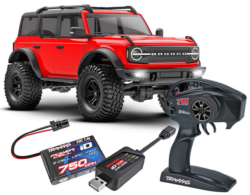 Traxxas TRX-4M 1/18 Ford Bronco Crawler Rouge RTR - 97074-1 - Breizh Modélisme.