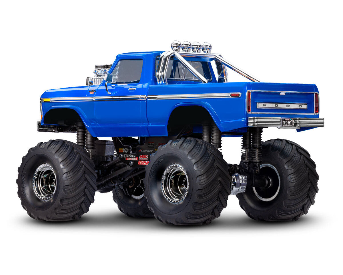Traxxas TRX-4MT F150 XLT monster truck 1/18 bleu - 98044-1-BLUE - Breizh Modélisme.