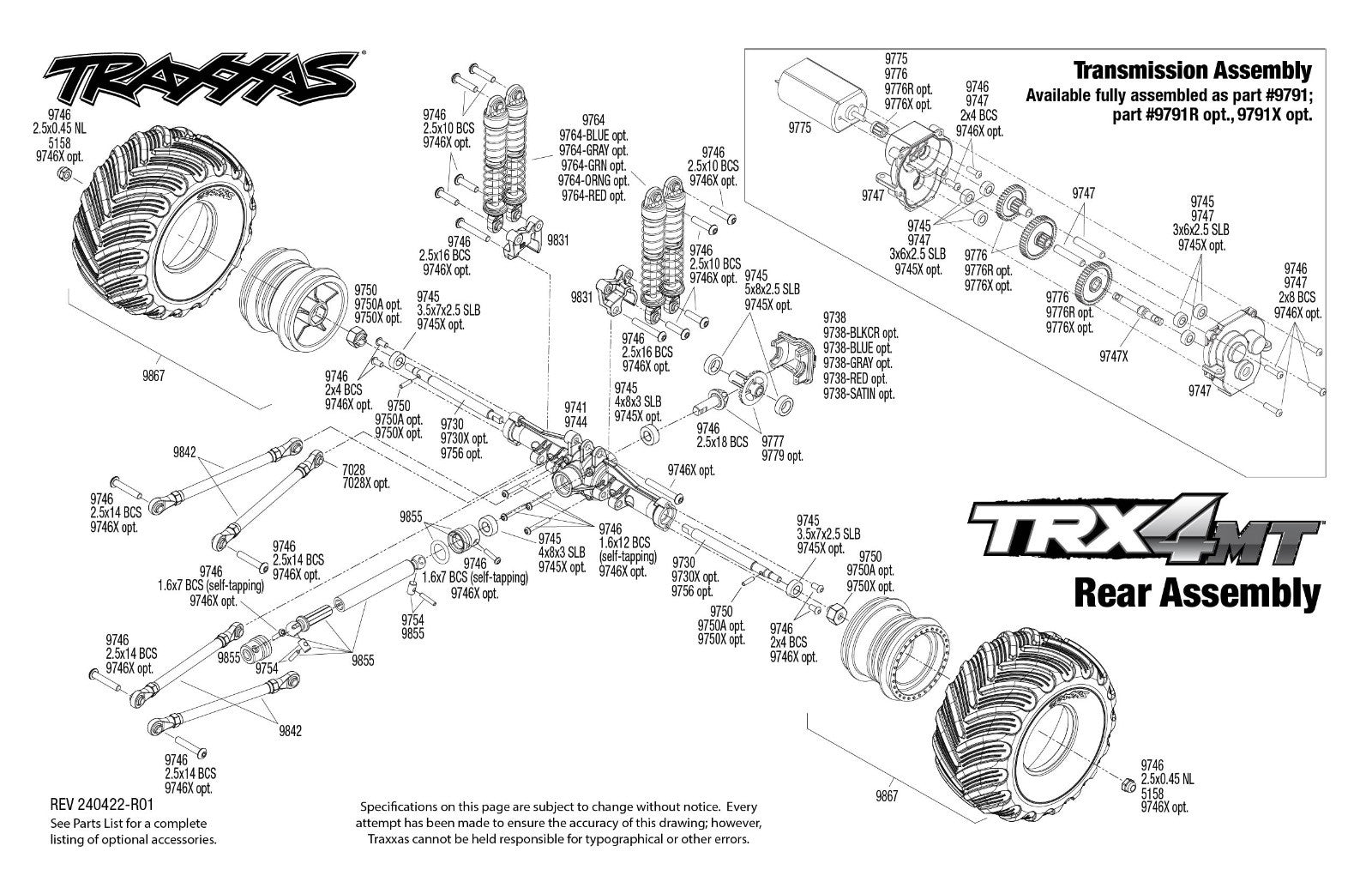 Traxxas TRX-4MT K10 monster truck 1/18 RTR - 98064-1 rouge - Breizh Modélisme.