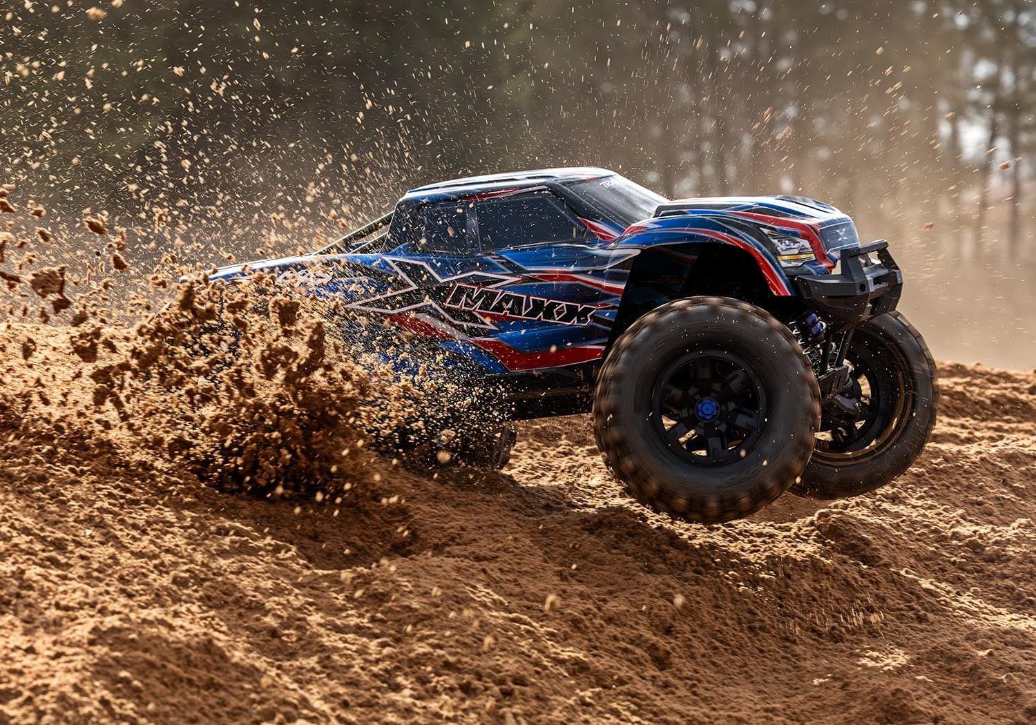 Traxxas XMaxx 4x4 8S Belted bleu RTR 1/6 brushless 77096-4 - Breizh Modélisme.