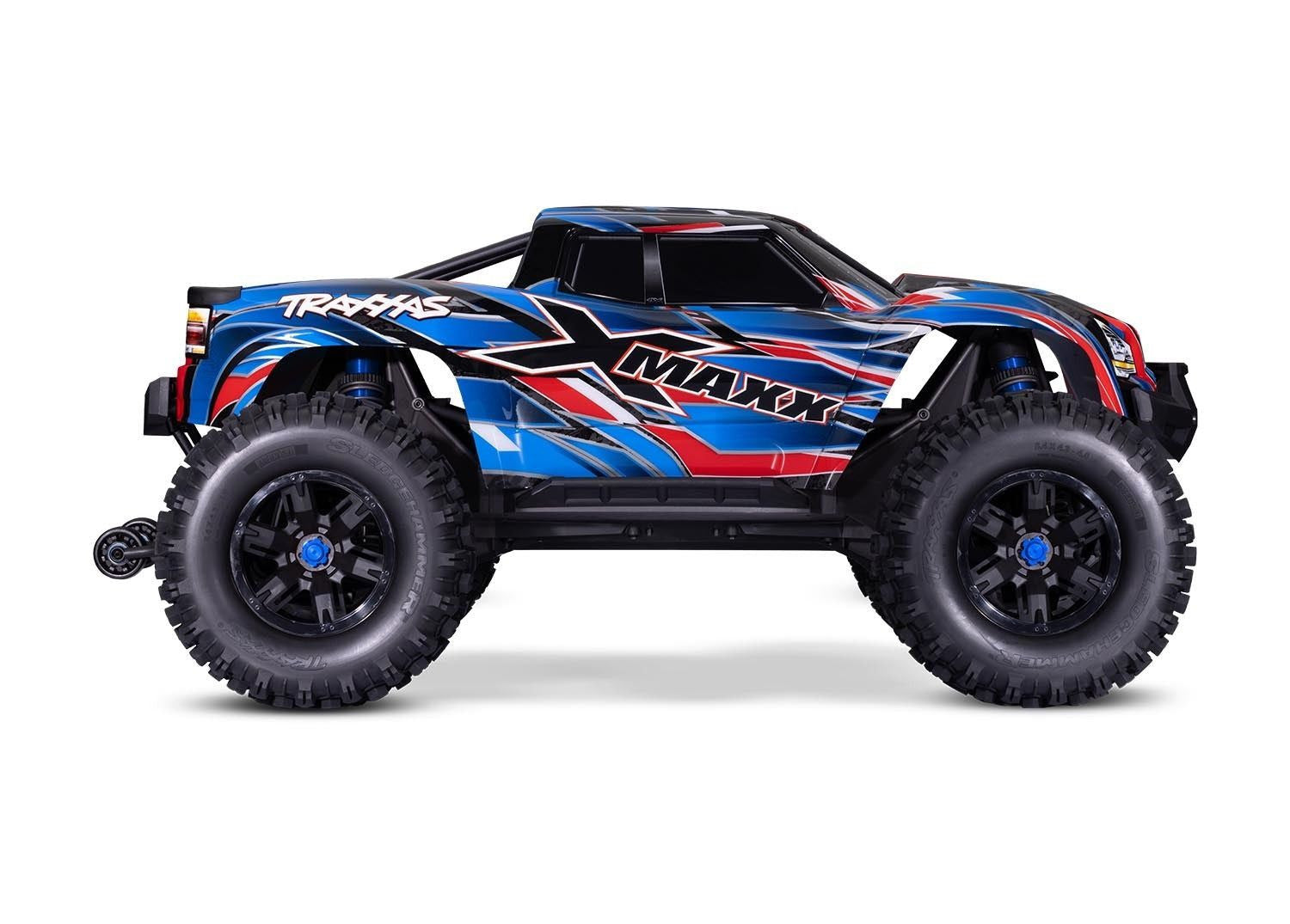 Traxxas XMaxx 4x4 8S Belted bleu RTR 1/6 brushless 77096-4 - Breizh Modélisme.