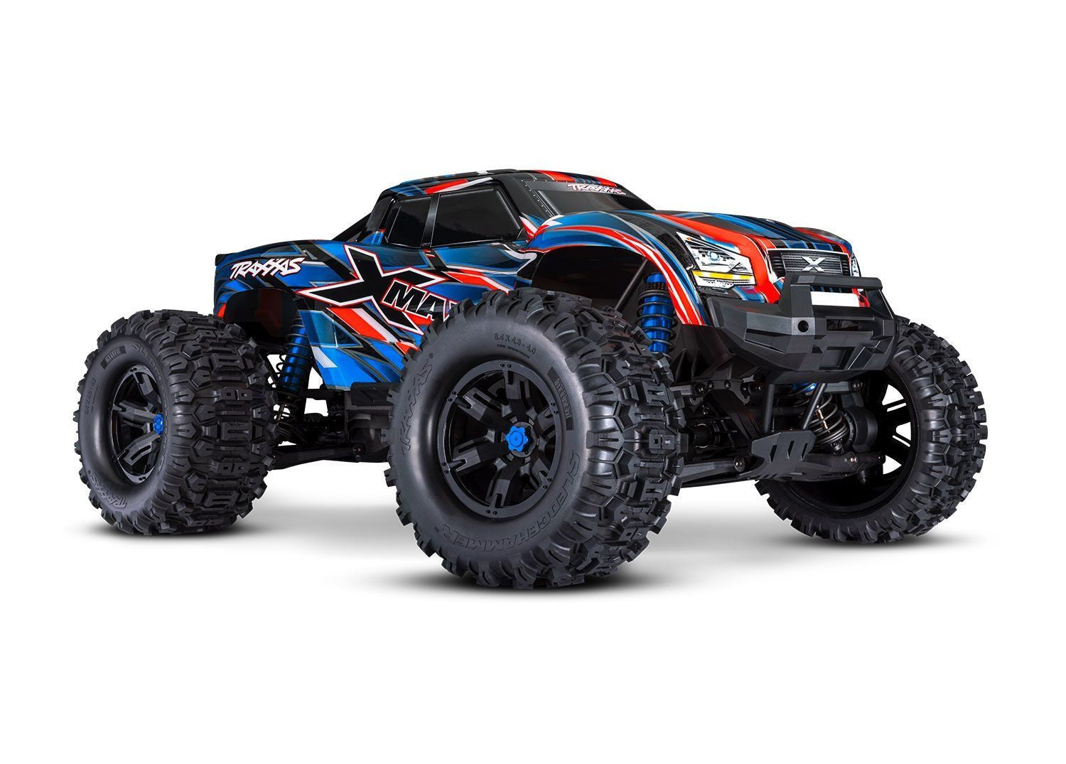Traxxas XMaxx 4x4 8S Belted bleu RTR 1/6 brushless 77096-4 - Breizh Modélisme.