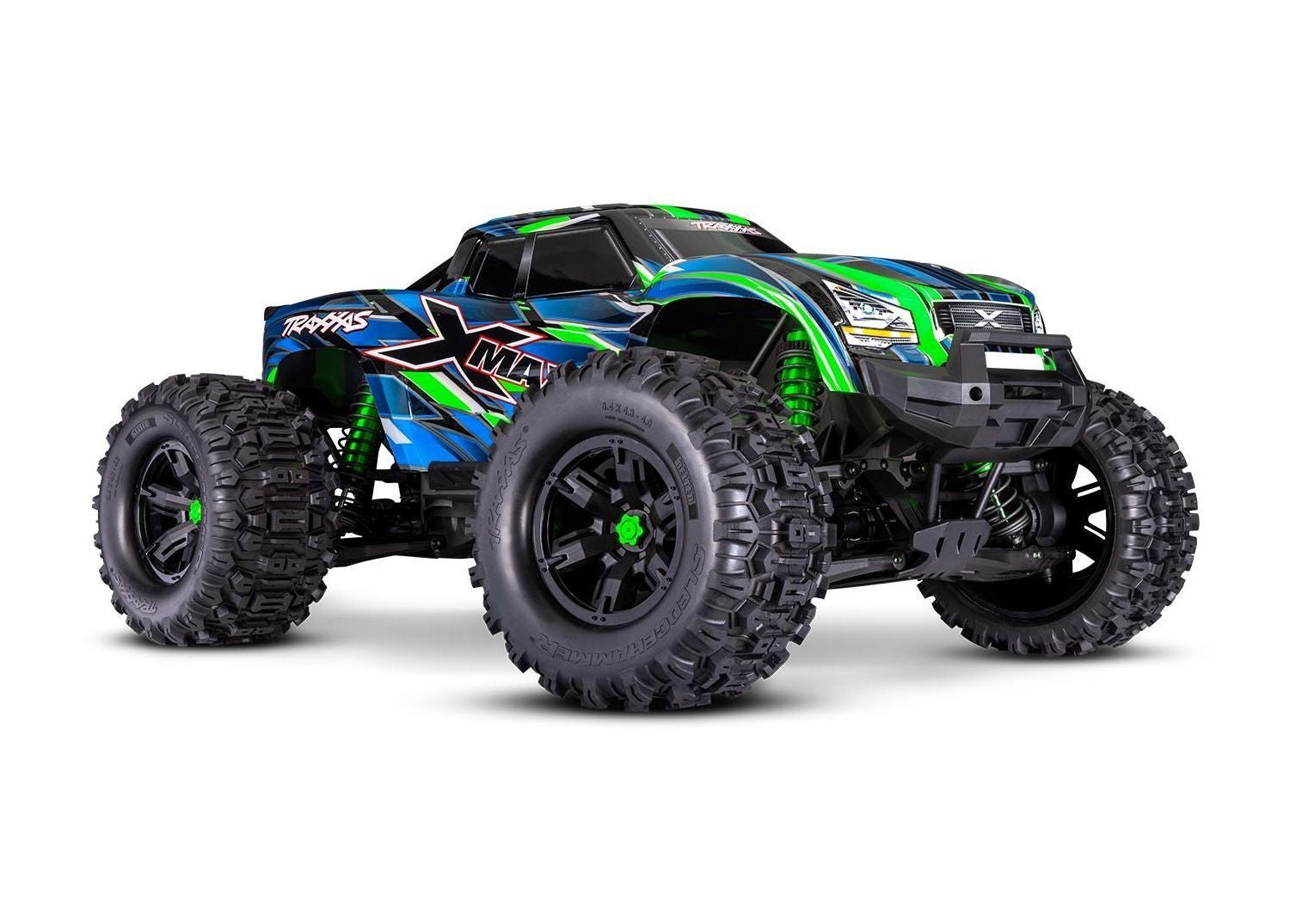 Traxxas XMaxx 4x4 8S Belted vert RTR 1/6 brushless 77096-4 - Breizh Modélisme.