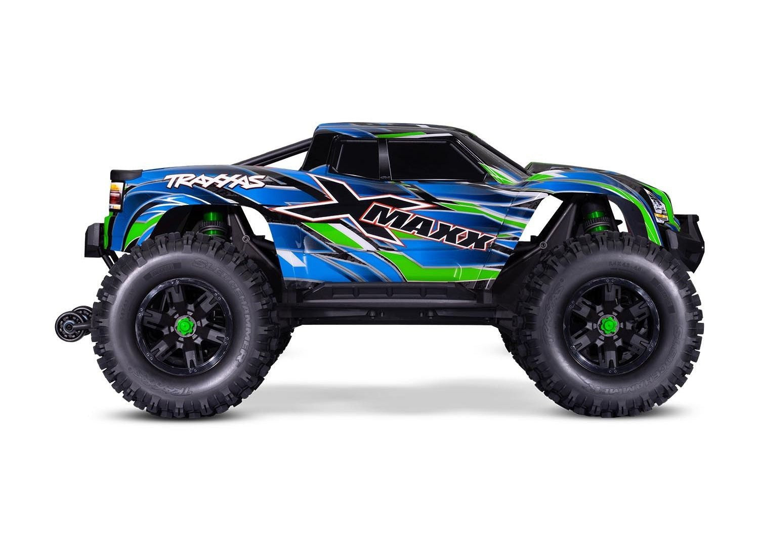 Traxxas XMaxx 4x4 8S Belted vert RTR 1/6 brushless 77096-4 - Breizh Modélisme.