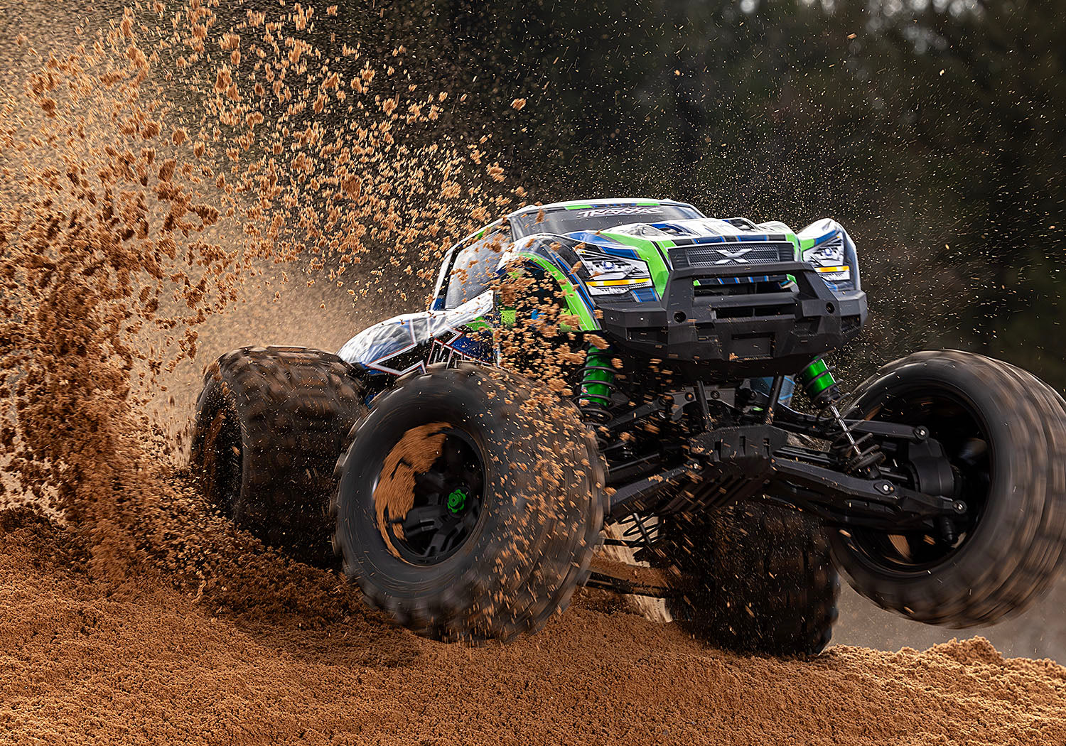 Traxxas XMaxx 4x4 8S Belted vert RTR 1/6 brushless 77096-4 - Breizh Modélisme.