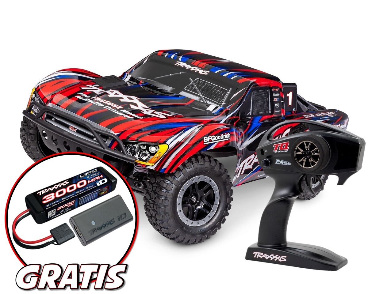 Traxxas Slash 4X2 BL-2S HD 58334-4 rouge