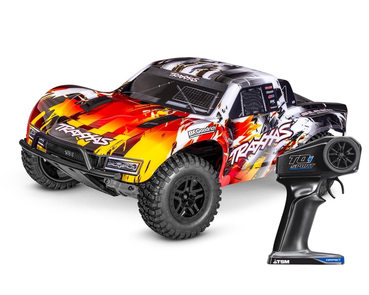 Traxxas Slash 2WD VX3 brushless rouge 58434-4 - Breizh Modélisme.