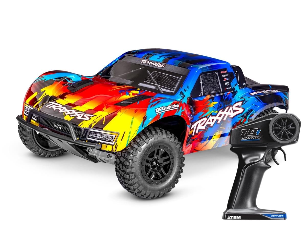 Traxxas Slash 2WD VX3 brushless RNR 58434-4 - Breizh Modélisme.