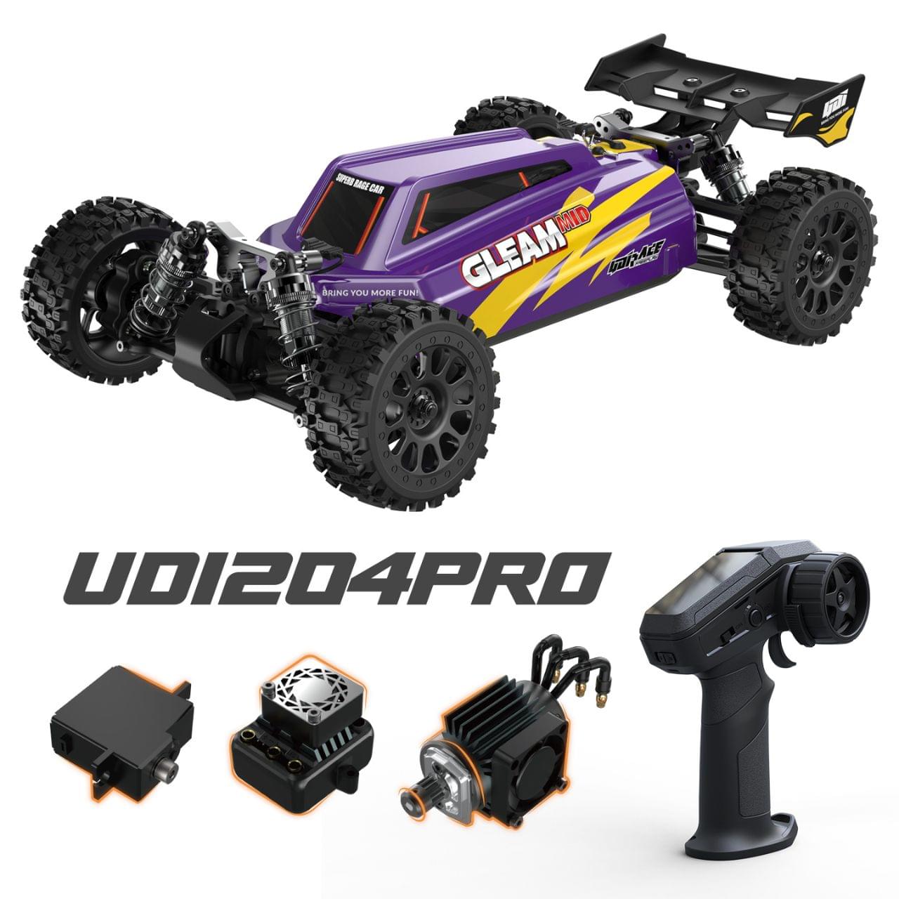 Buggy UDI RC Gleam PRO 1/12 Brushless RTR 4WD UD1204 PRO 80km/h fushia
