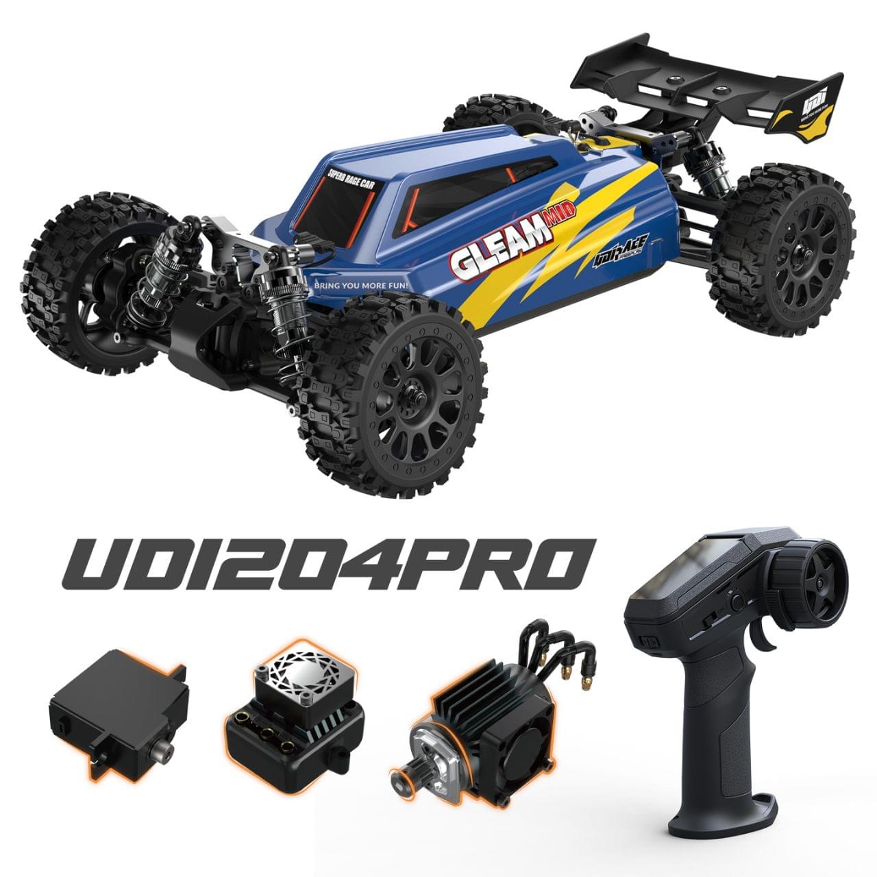 Buggy UDI RC Gleam PRO 1/12 Brushless RTR 4WD UD1204 - Breizh Modélisme.