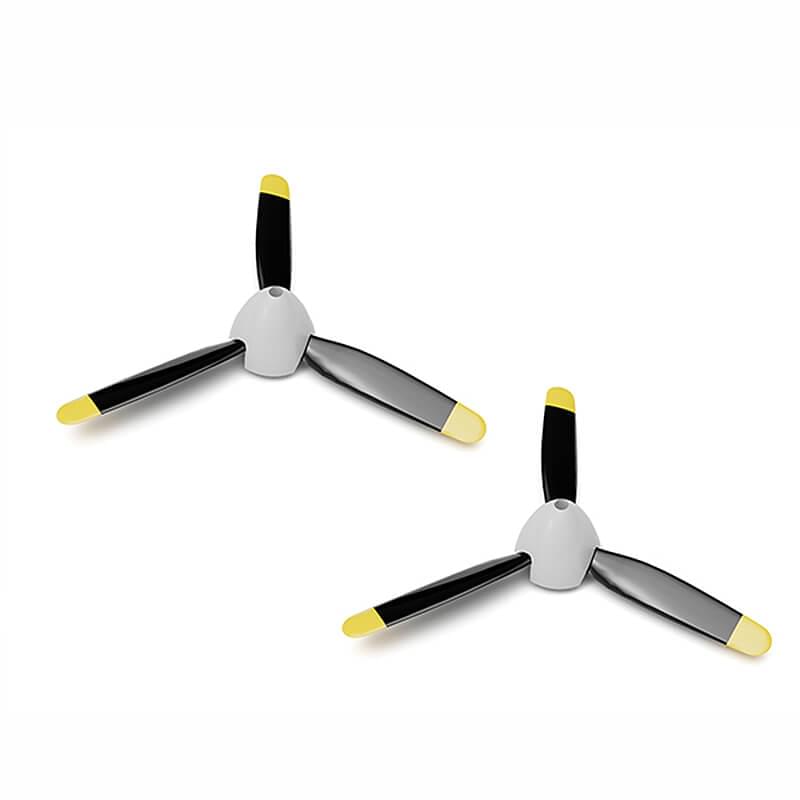 Hélice complète à 4 pales (2pcs) 768-5 - V-P7680505 - Breizh Modélisme.