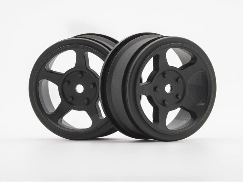 2 jantes TA2 Vintage 26mm noire (0mm OFFSET) HPI 160336 - Breizh Modélisme.