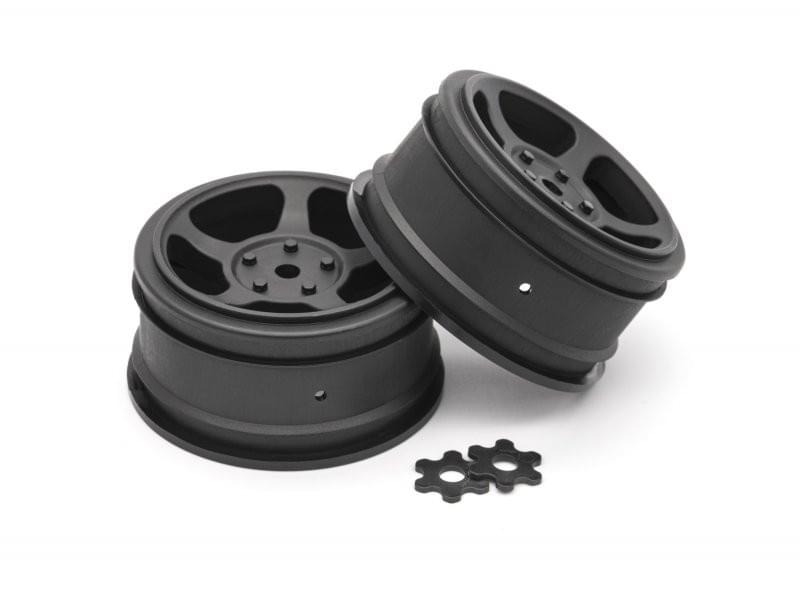 2 jantes TA2 Vintage 31mm noire (6mm OFFSET) HPI 160337 - Breizh Modélisme.