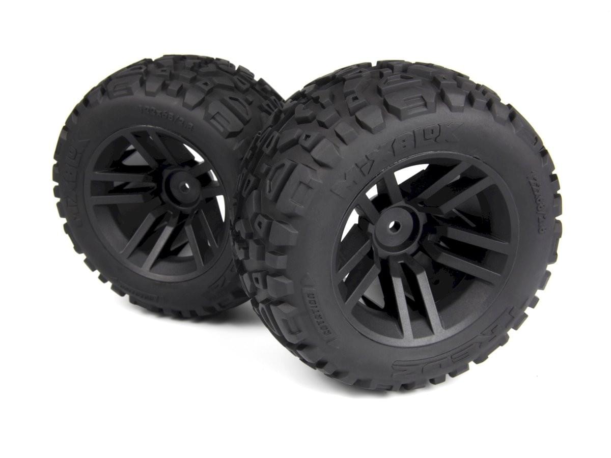 2 pneus MixBlok monté sur roue XT pour Maverick RC - MV150683 - Breizh Modélisme.
