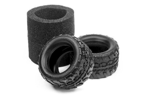 2 Pneus sans jantes HPI Racing Jump T2.8M - HP115315 - Breizh Modélisme.