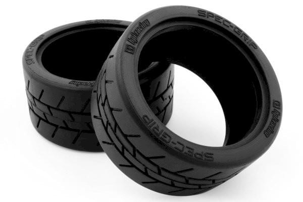 2 pneus sans jantes HPI Racing SPEC-GRIP 31mm (2pcs) - HP160208 - Breizh Modélisme.