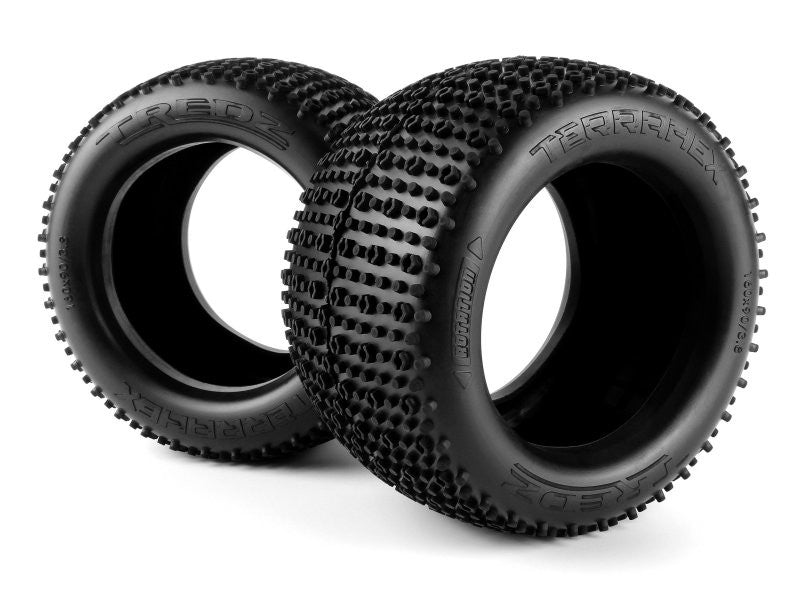 2 Pneus Tredz TerraHex 160x90mm 3.8 HPI Savage 160355 - Breizh Modélisme.
