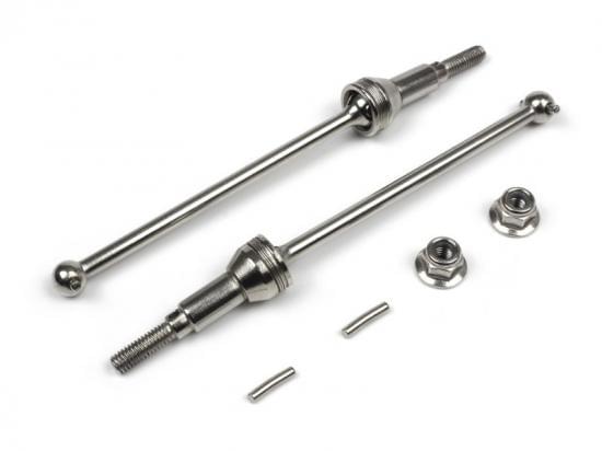 Arbres de transmission universels avant acier Blackzon (2pcs) - 540239 - Breizh Modélisme.