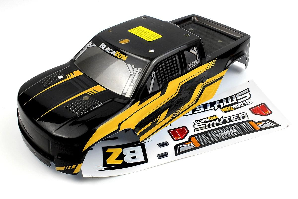 Carrosserie jane/noir pour Blackzon Smyter MT 540262 - Breizh Modélisme.