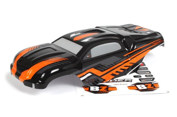 Carrosserie peinte Blackzon Slyder ST (noir/orange) - 540193 - Breizh Modélisme.
